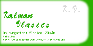 kalman vlasics business card