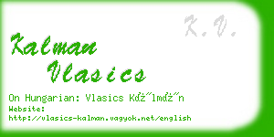 kalman vlasics business card